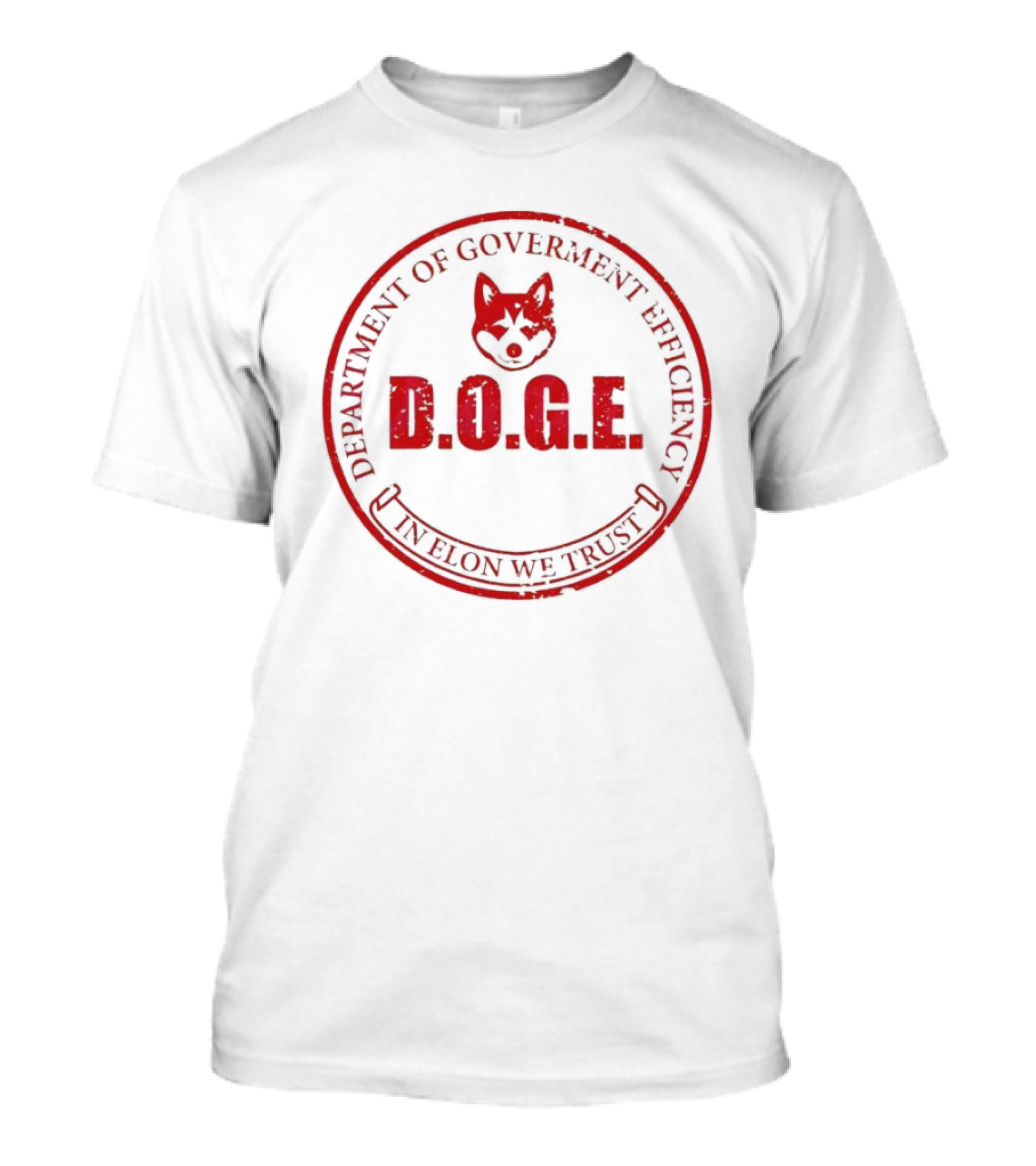 DEPARTMENT OF GOVERNMENT EFFICIENCY D.O.G.E. IN ELON WE TRUST T-Shirt