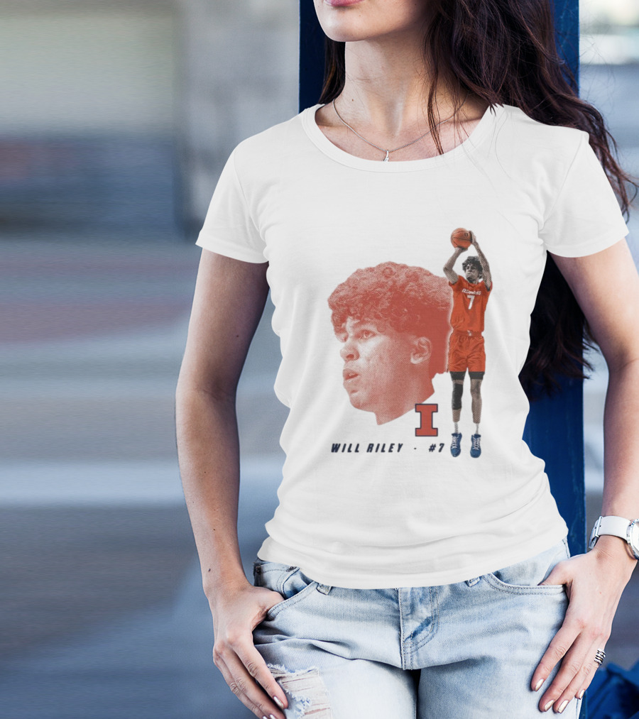Will Riley #7 Illinois Fighting Illini Big Ten Iconic T-Shirt