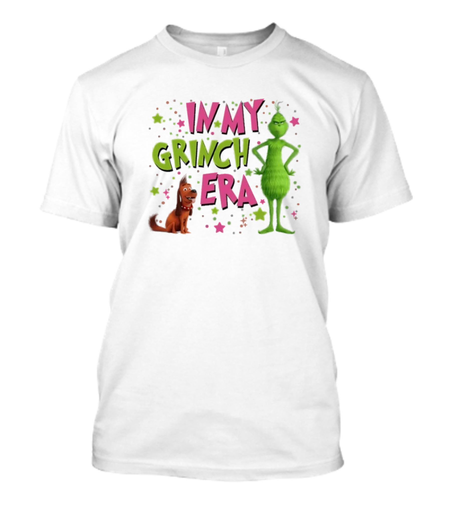 In My Grinch Era Merry Christmas 2024 Grinch And Max T-Shirt