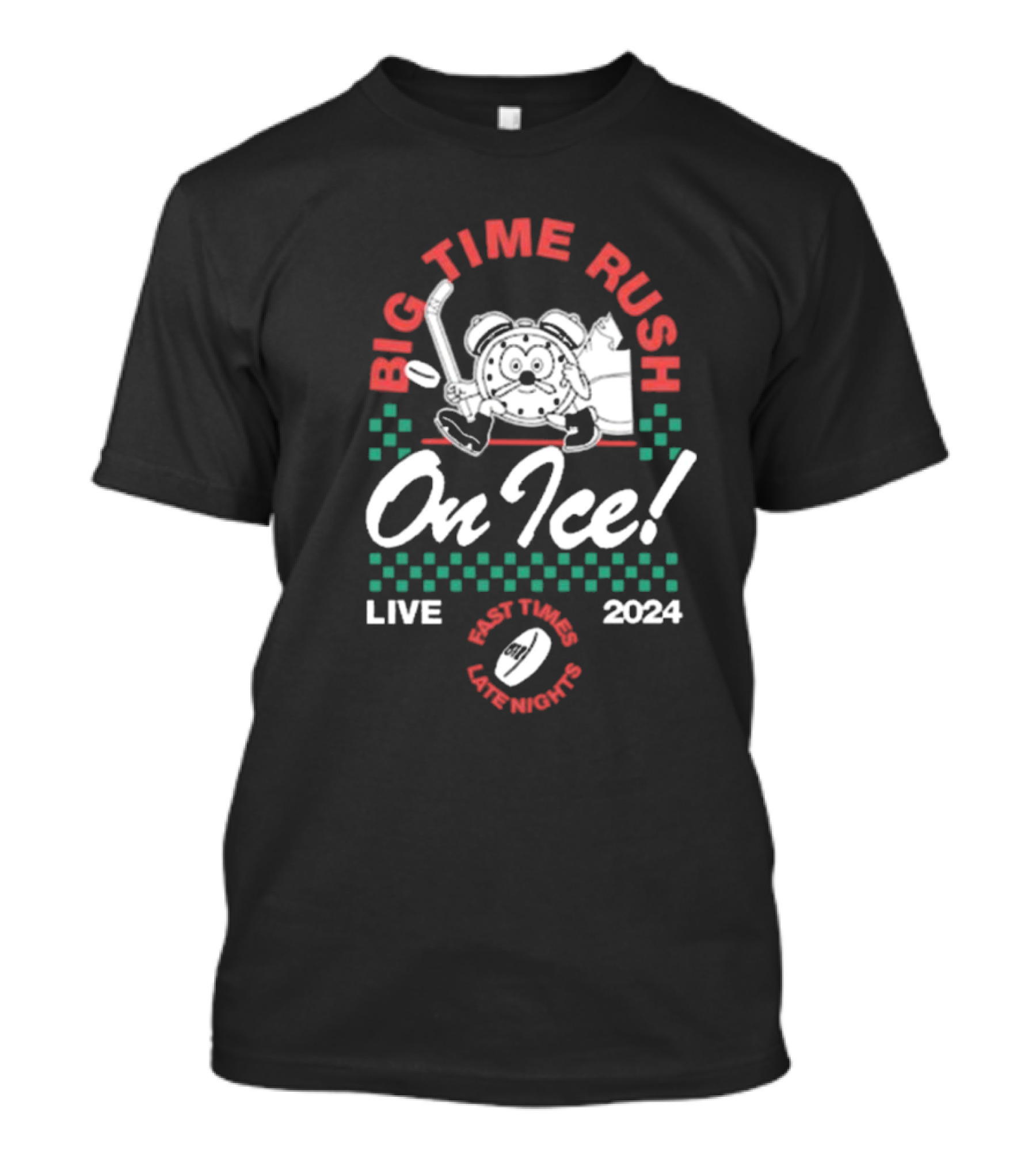 Big Time Rush On Ice 2024 Live Fast Times Late Nights T-Shirt