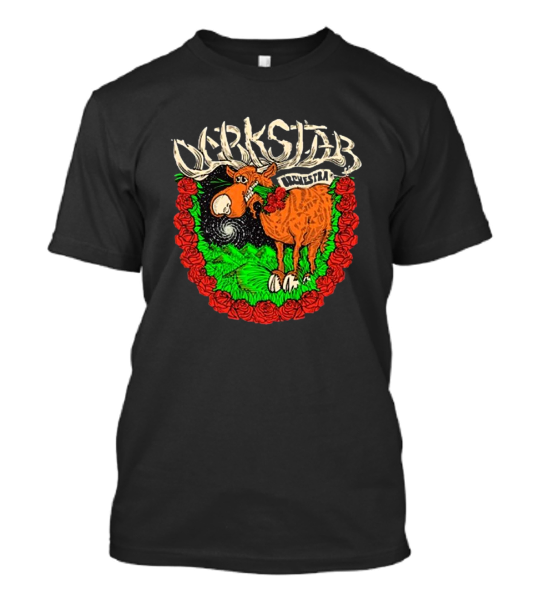 Dark Star Orchestra Fall 2024 Tour Cosmic Bull With Red Roses T-Shirt