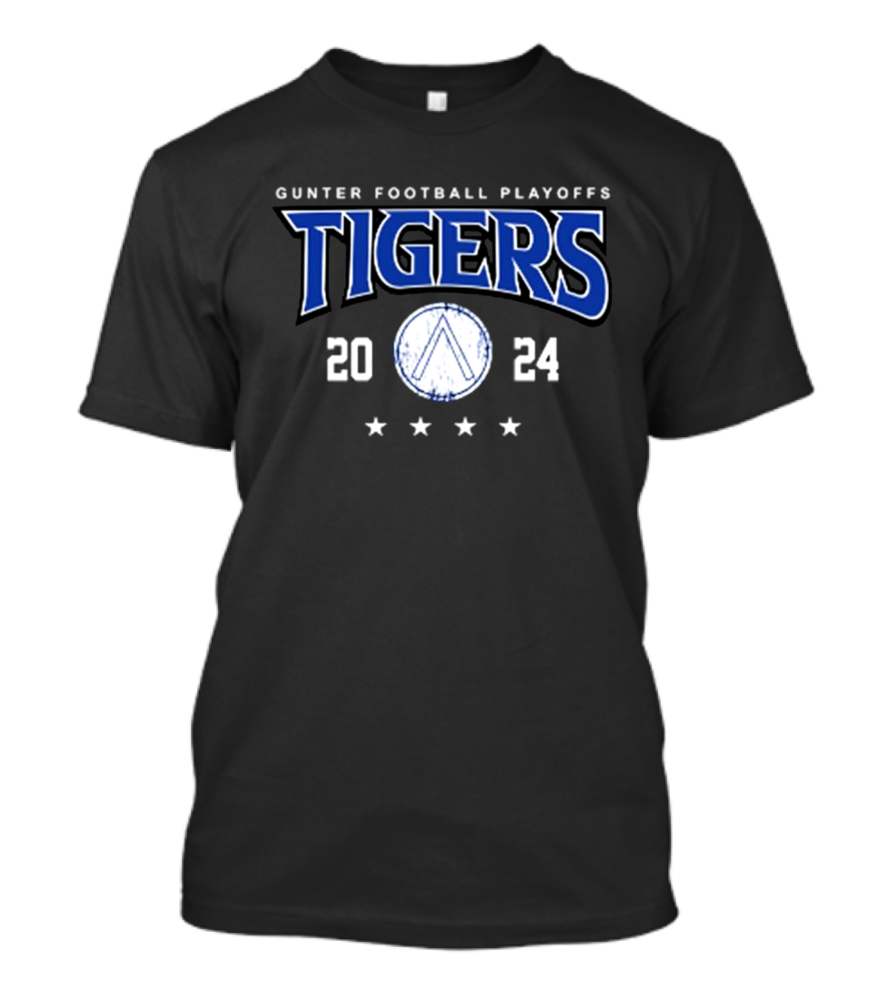 Gunter Football Playoffs 2024 Tigers With Star T-Shirt