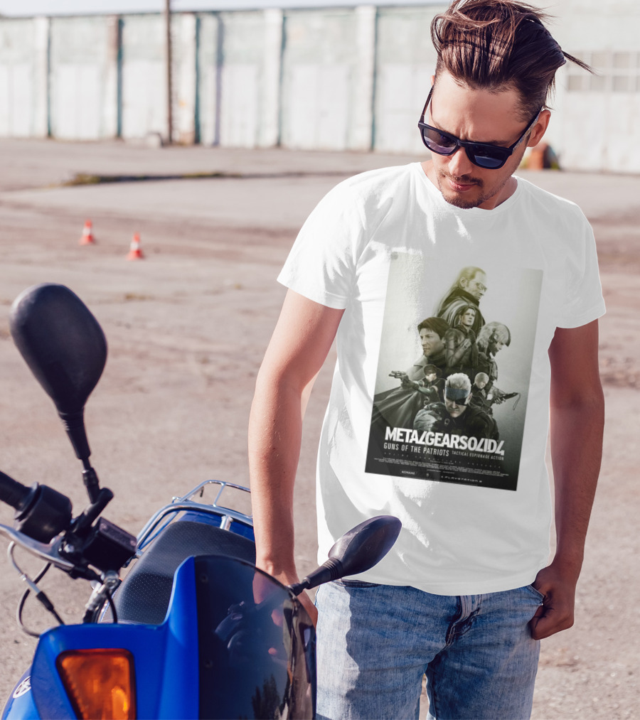 Metal Gear Solid 4 Guns Of The Patriots Tactical Espionage Action Konami PlayStation 3 T-Shirt