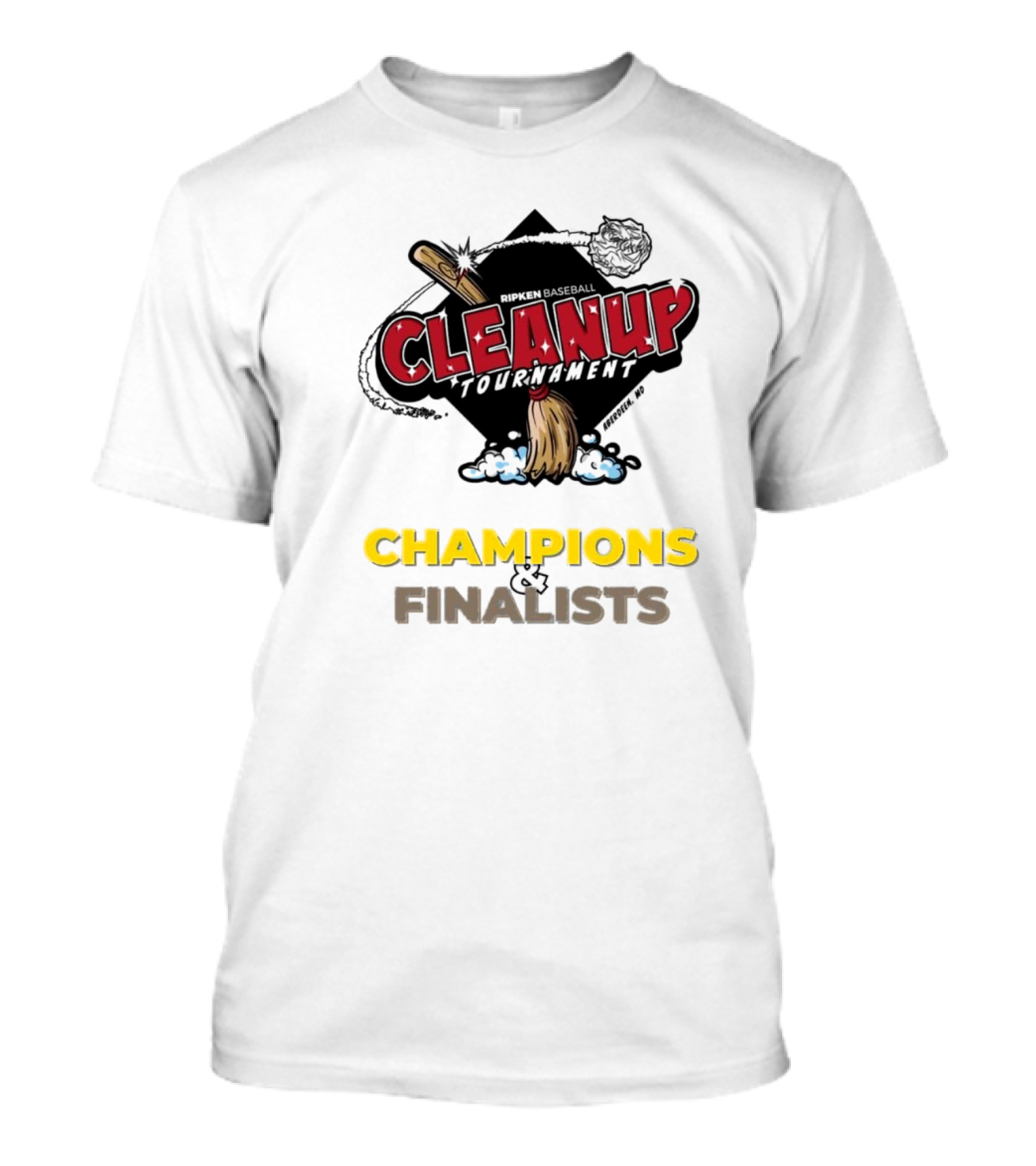 Ripken Baseball Cleanup Tournament Champions And Finalists Aberdeen MD T-Shirt