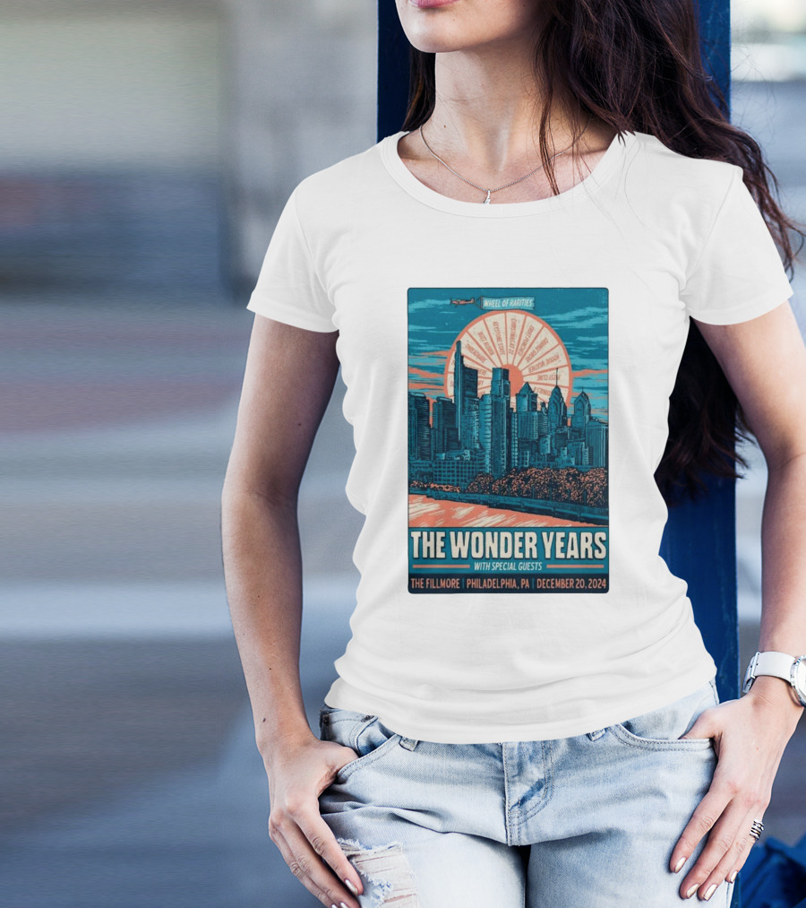 The Wonder Years Tour The Fillmore Philadelphia PA With Wheel Of Rarities December 20 T-Shirt