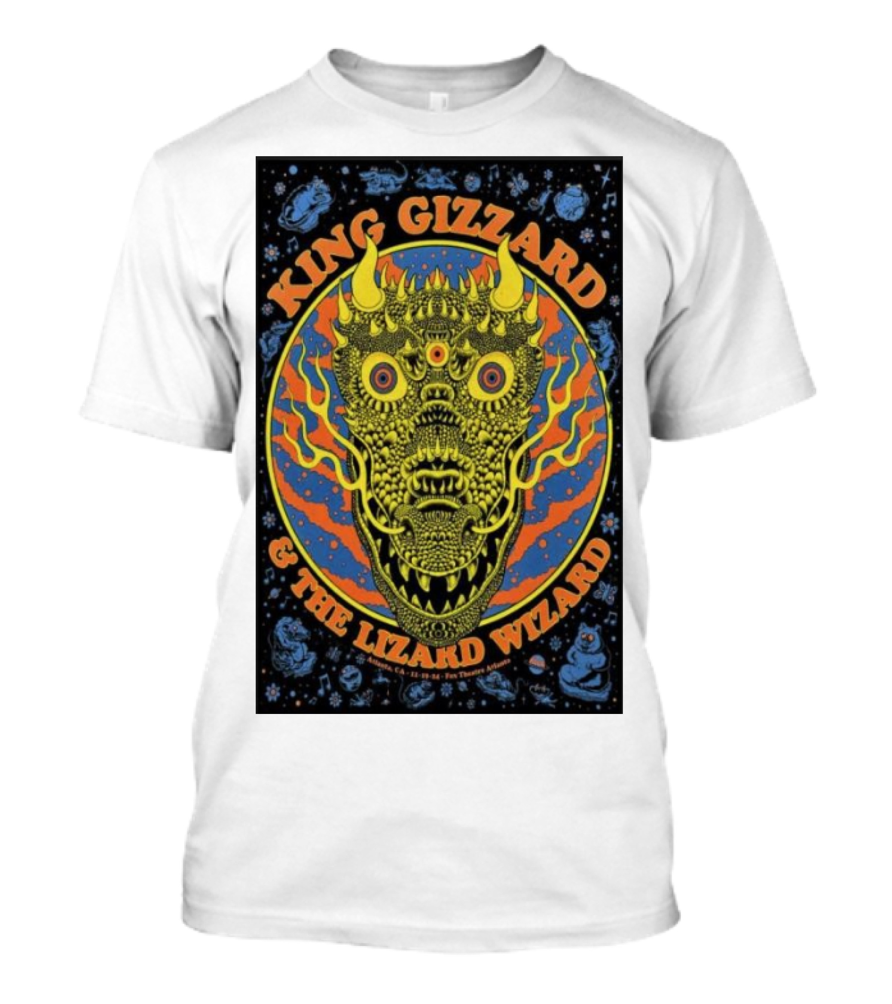 King Gizzard And The Lizard Wizard Fox Theatre Atlanta Nov 19 2024 Psychedelic Creature T-Shirt