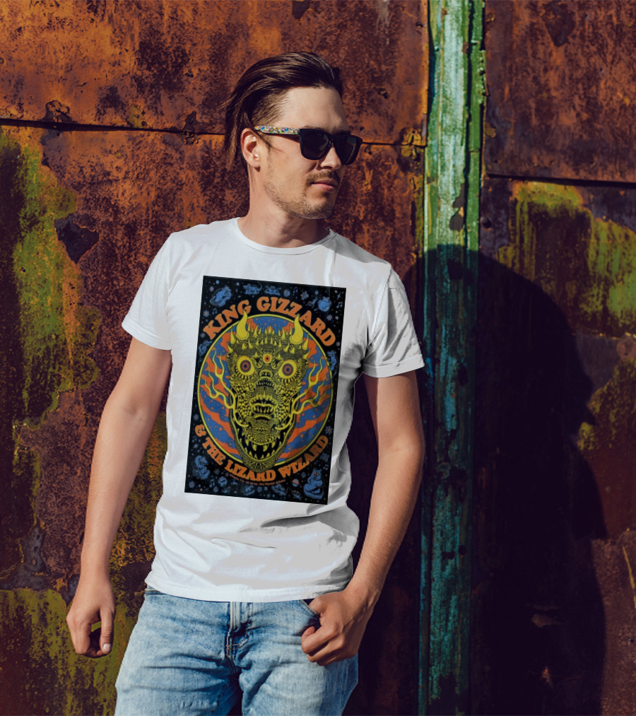King Gizzard And The Lizard Wizard Fox Theatre Atlanta Nov 19 2024 Psychedelic Creature T-Shirt