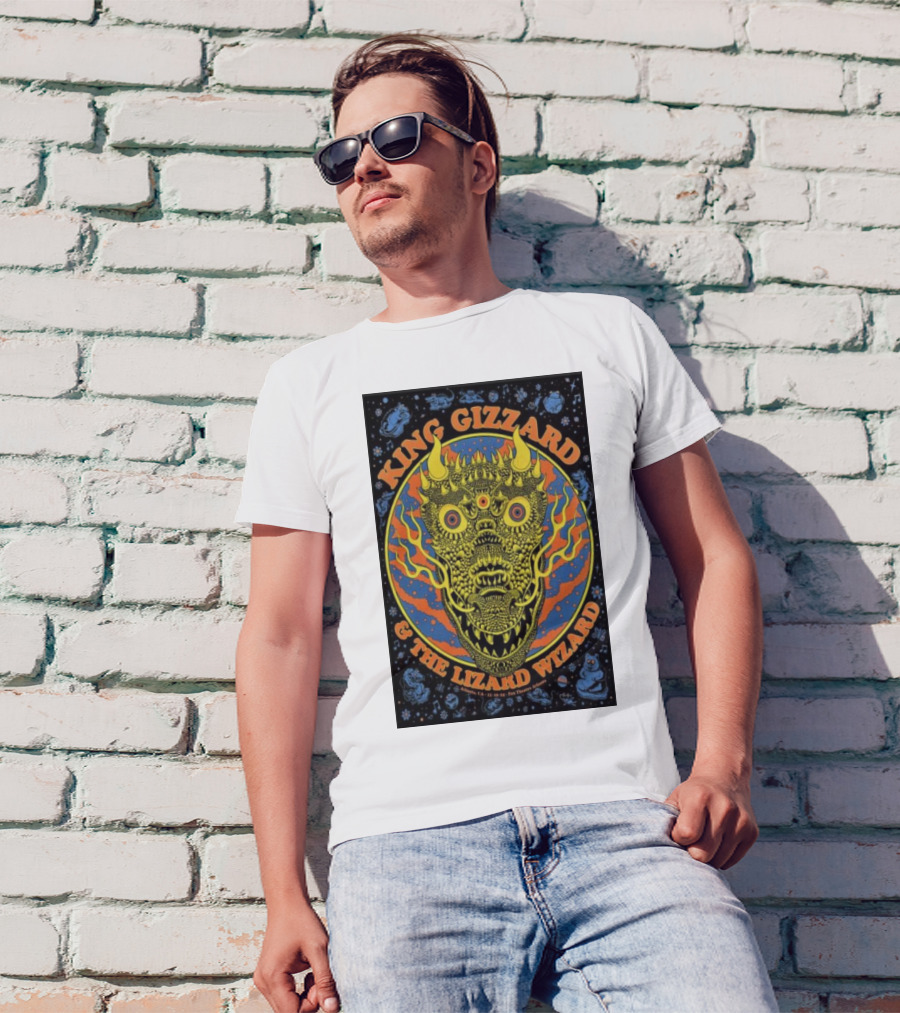 King Gizzard And The Lizard Wizard Fox Theatre Atlanta Nov 19 2024 Psychedelic Creature T-Shirt