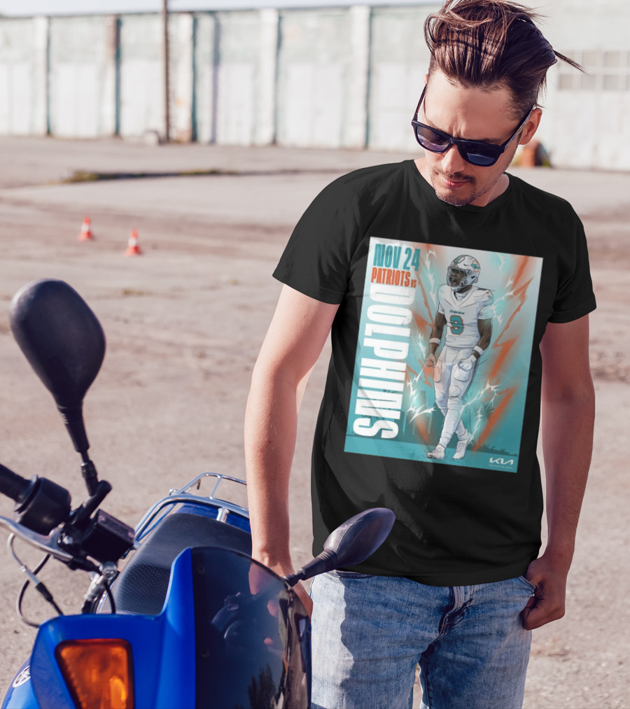 NOV 24 Patriots Vs Dolphins NFL Football Game T-Shirt