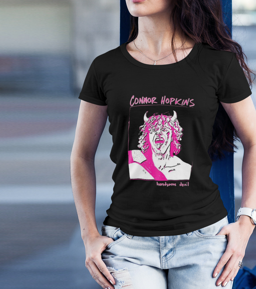 Connor Hopkins Handsome Devil Pink Horned T-Shirt