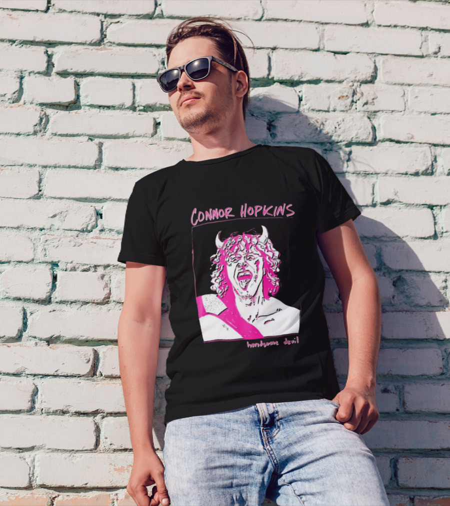 Connor Hopkins Handsome Devil Pink Horned T-Shirt
