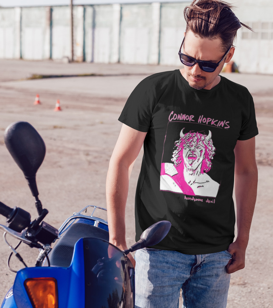 Connor Hopkins Handsome Devil Pink Horned T-Shirt