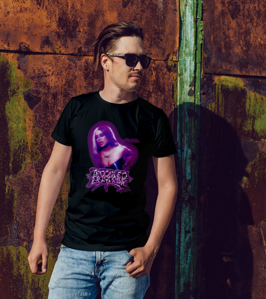 Slayyyter Troubled Paradise Purple Aura T-Shirt