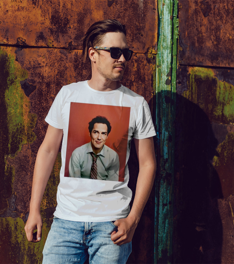 Ahren Stringer Wearing Norm Macdonald Photo T-Shirt