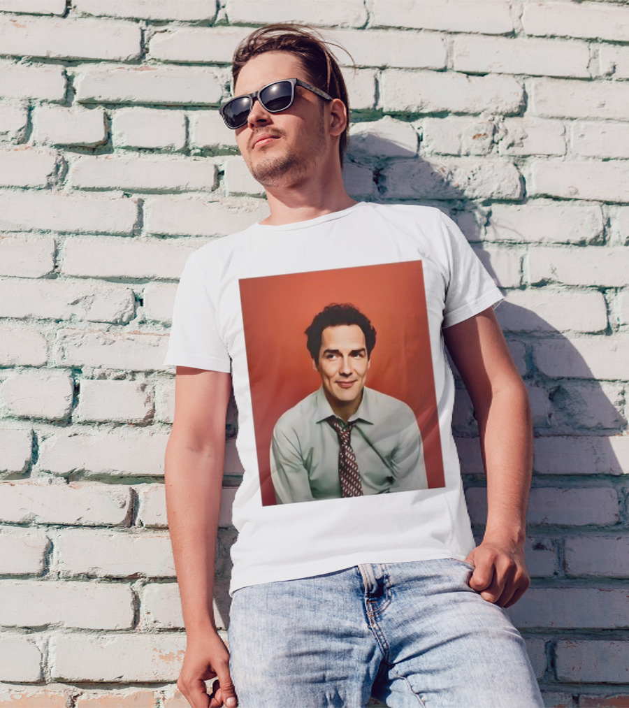 Ahren Stringer Wearing Norm Macdonald Photo T-Shirt
