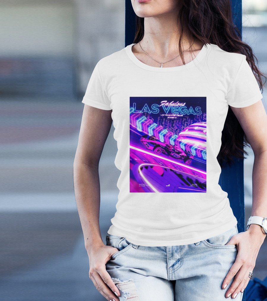 Fabulous Las Vegas Las Vegas Strip Circuit Round 22 Race Day Primer Chat Pack T-Shirt