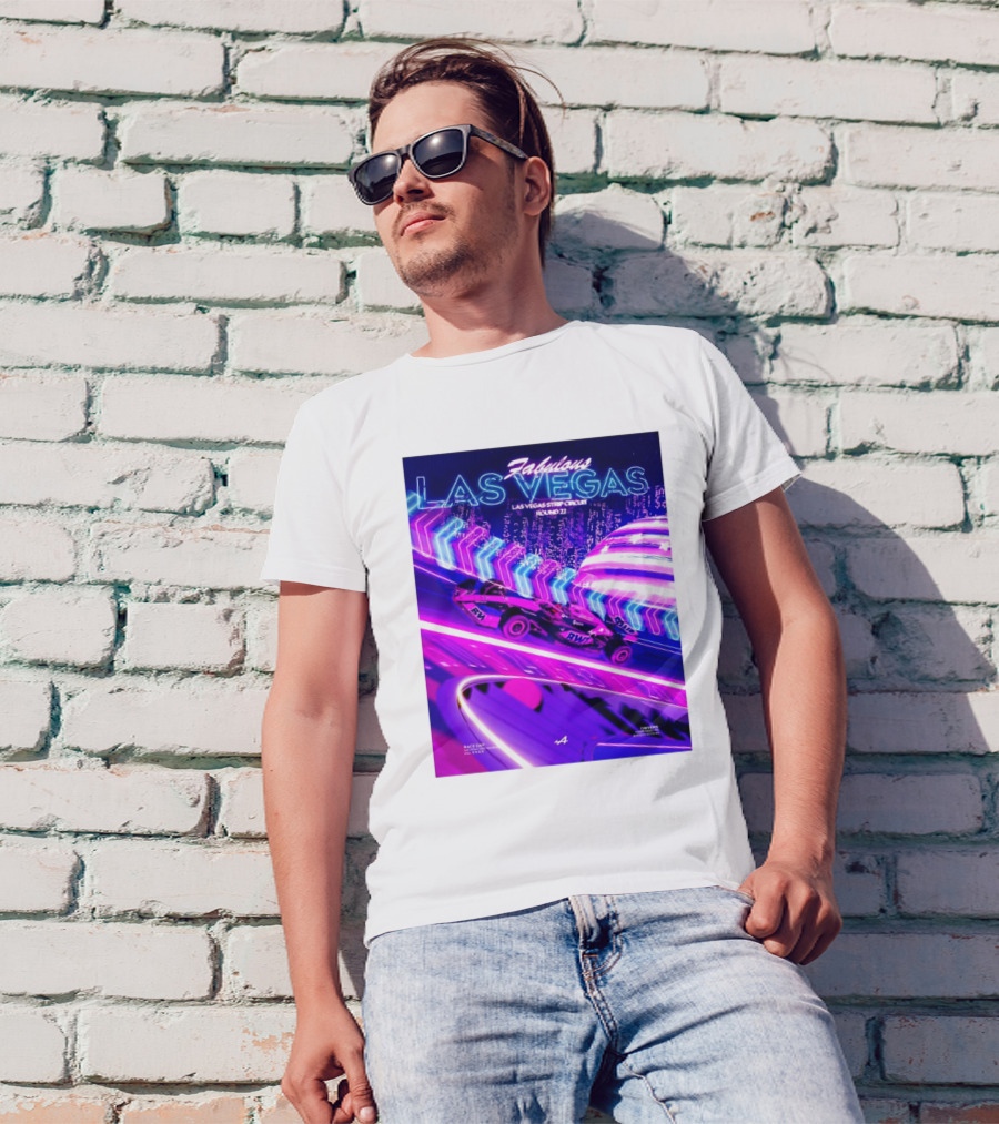 Fabulous Las Vegas Las Vegas Strip Circuit Round 22 Race Day Primer Chat Pack T-Shirt