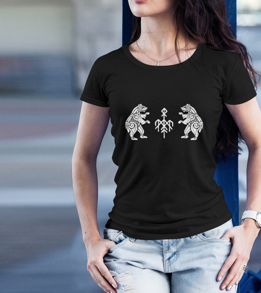 Wardruna Rune Symbol Dancing Bears Nordic T-Shirt