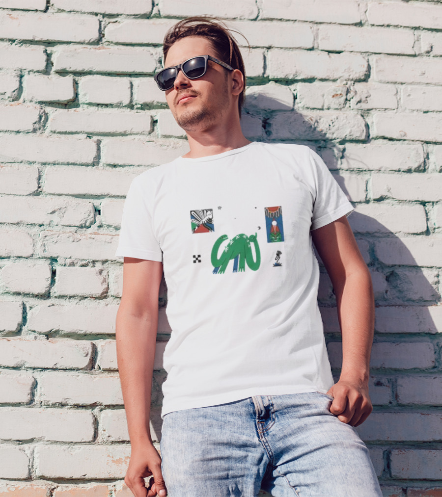 Jurassic Vibes Dinosaur Lava Glow Everpress T-Shirt