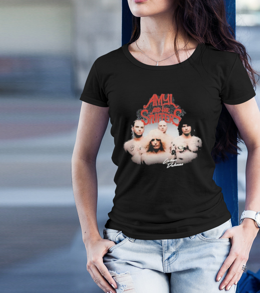Amyl And The Sniffers Band Comfort To Me Logo Photo T-Shirt