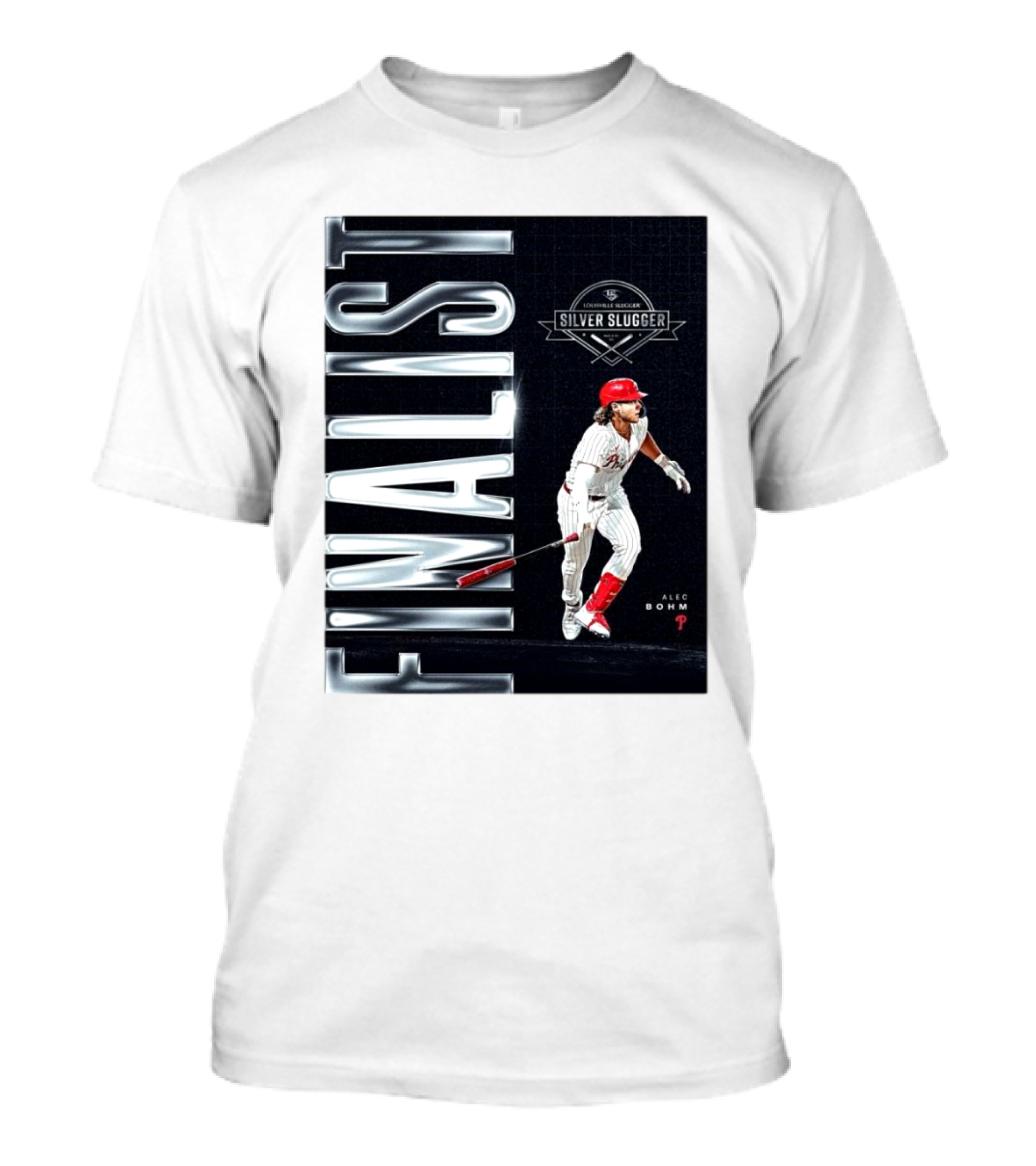 Louisville Slugger Silver Slugger Finalist Alec Bohm Philadelphia Phillies T-Shirt