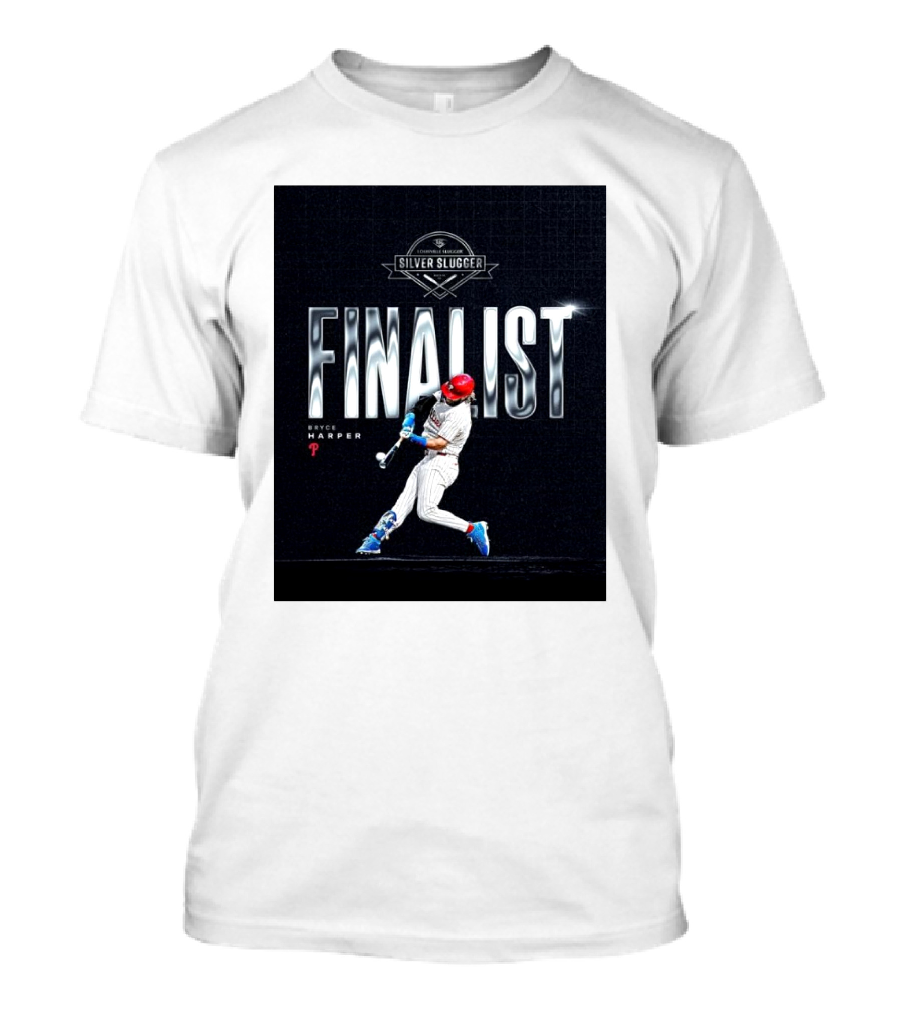 Bryce Harper Philadelphia Phillies MLB Silver Slugger Finalist Louisville Slugger T-Shirt