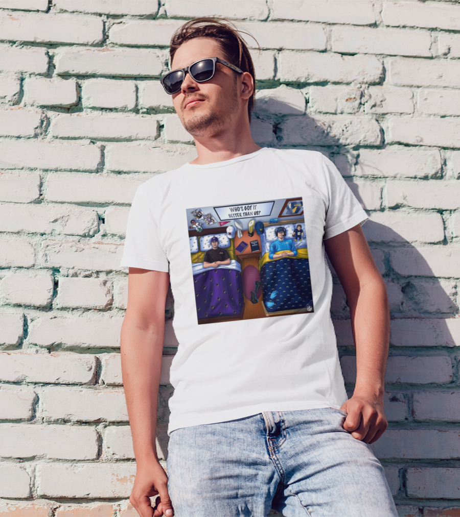 Who's Got It Better Than Us Coach Harbaugh NFL Football Baltimore Ravens At Los Angeles Chargers Nov 25, T-Shirt