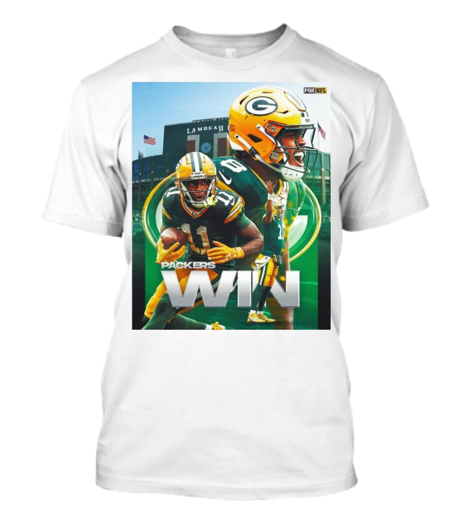 Packers Win Lambeau Field Victory FOX NFL Green Bay Vs 49ers T-Shirt