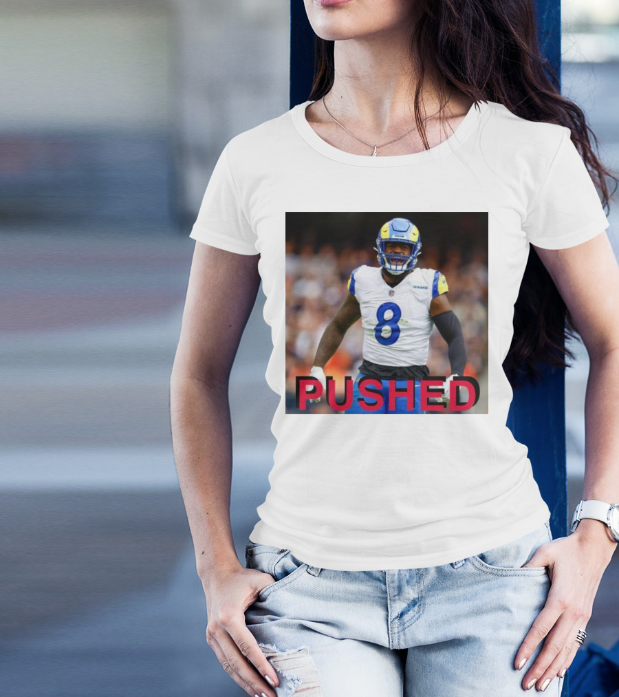 Los Angeles Rams NFL Player Jared Verse Pushed Prayers Up T-Shirt