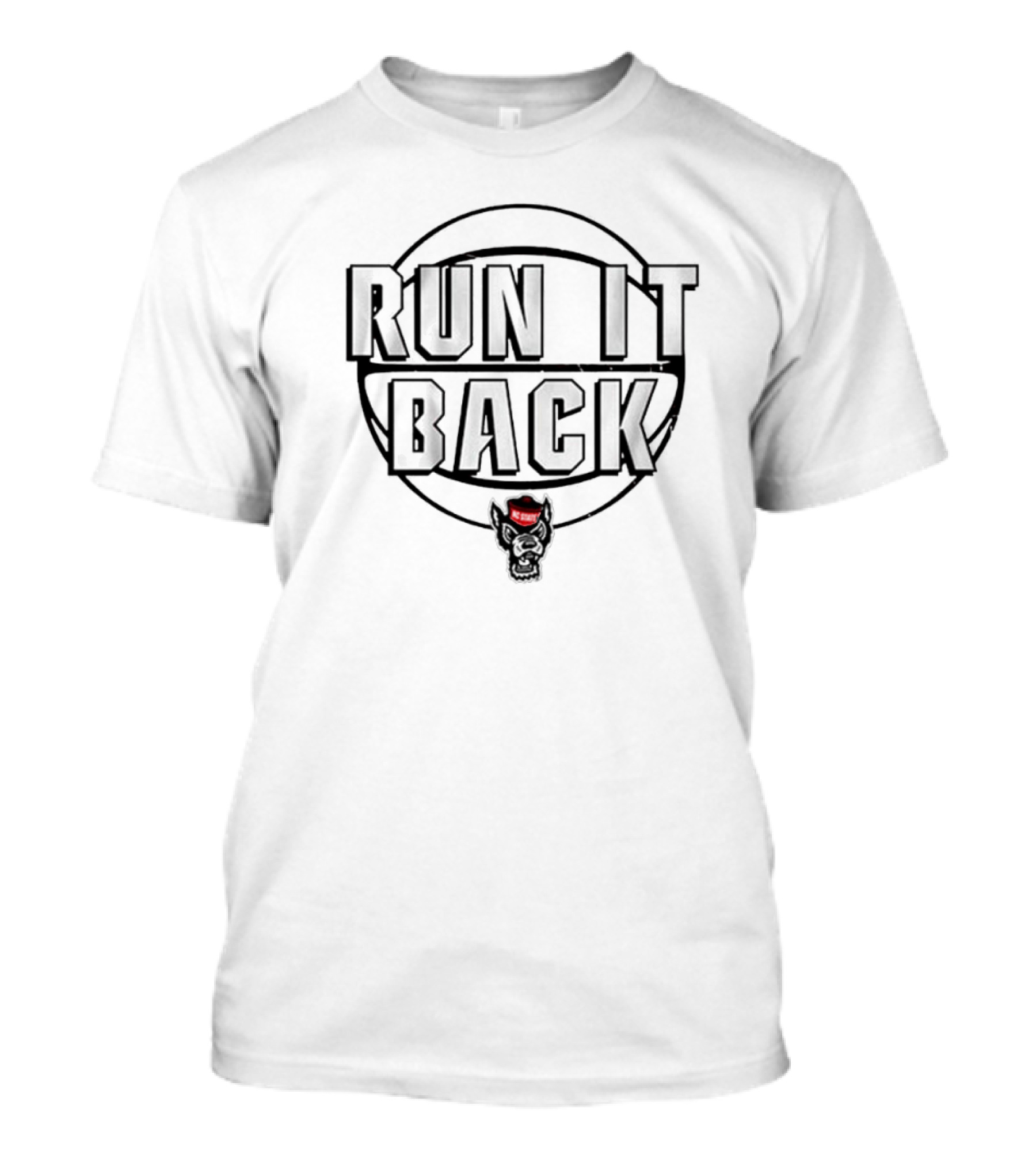 NC State Wolfpack Basketball Run It Back Wolf T-Shirt