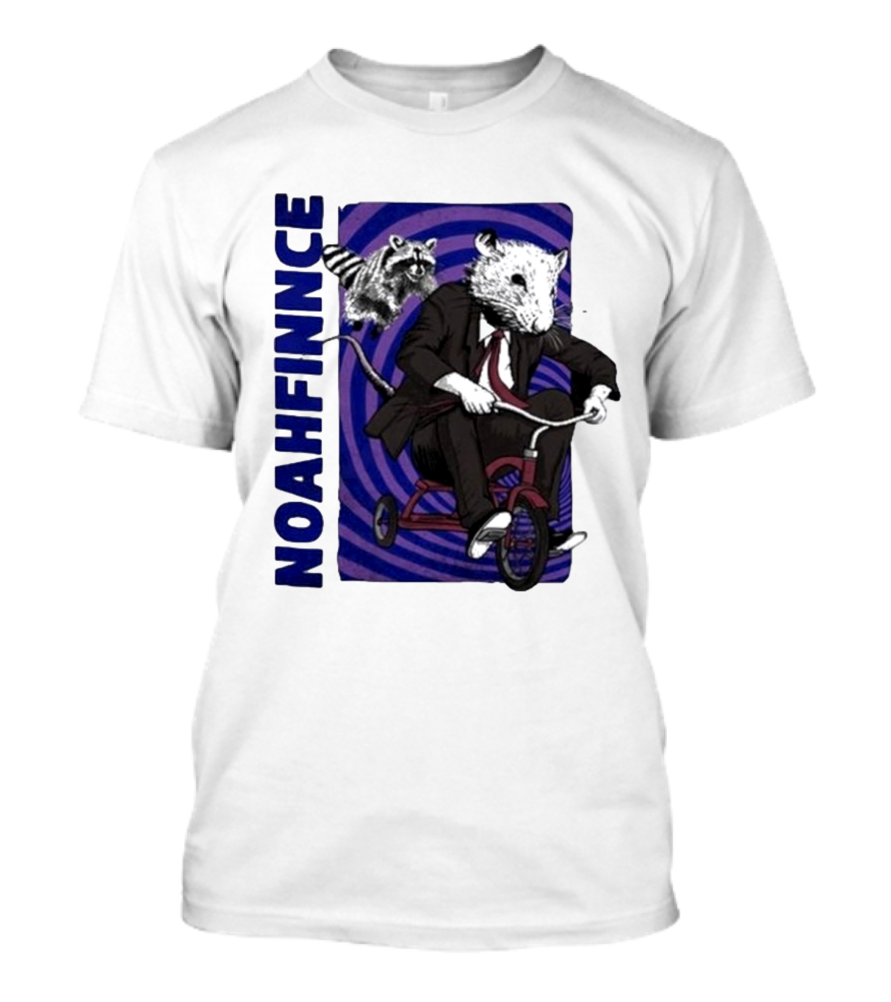 NOAHFINNCE Rat On Tricycle With Raccoon 2024 UK Tour Ratcycle T-Shirt