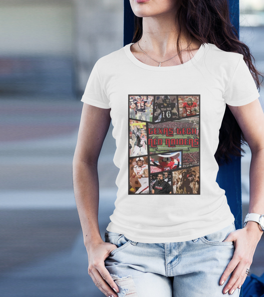 Texas Tech Red Raiders Football Collage Grand Theft Auto T-Shirt