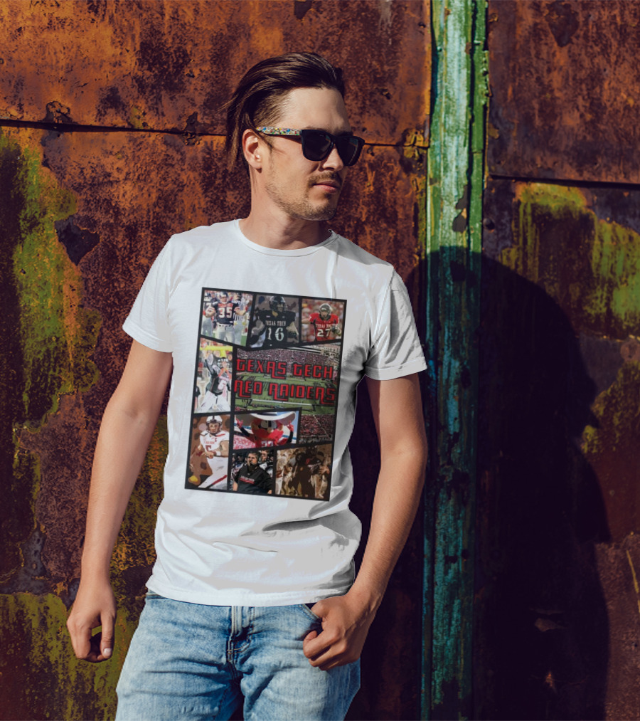Texas Tech Red Raiders Football Collage Grand Theft Auto T-Shirt
