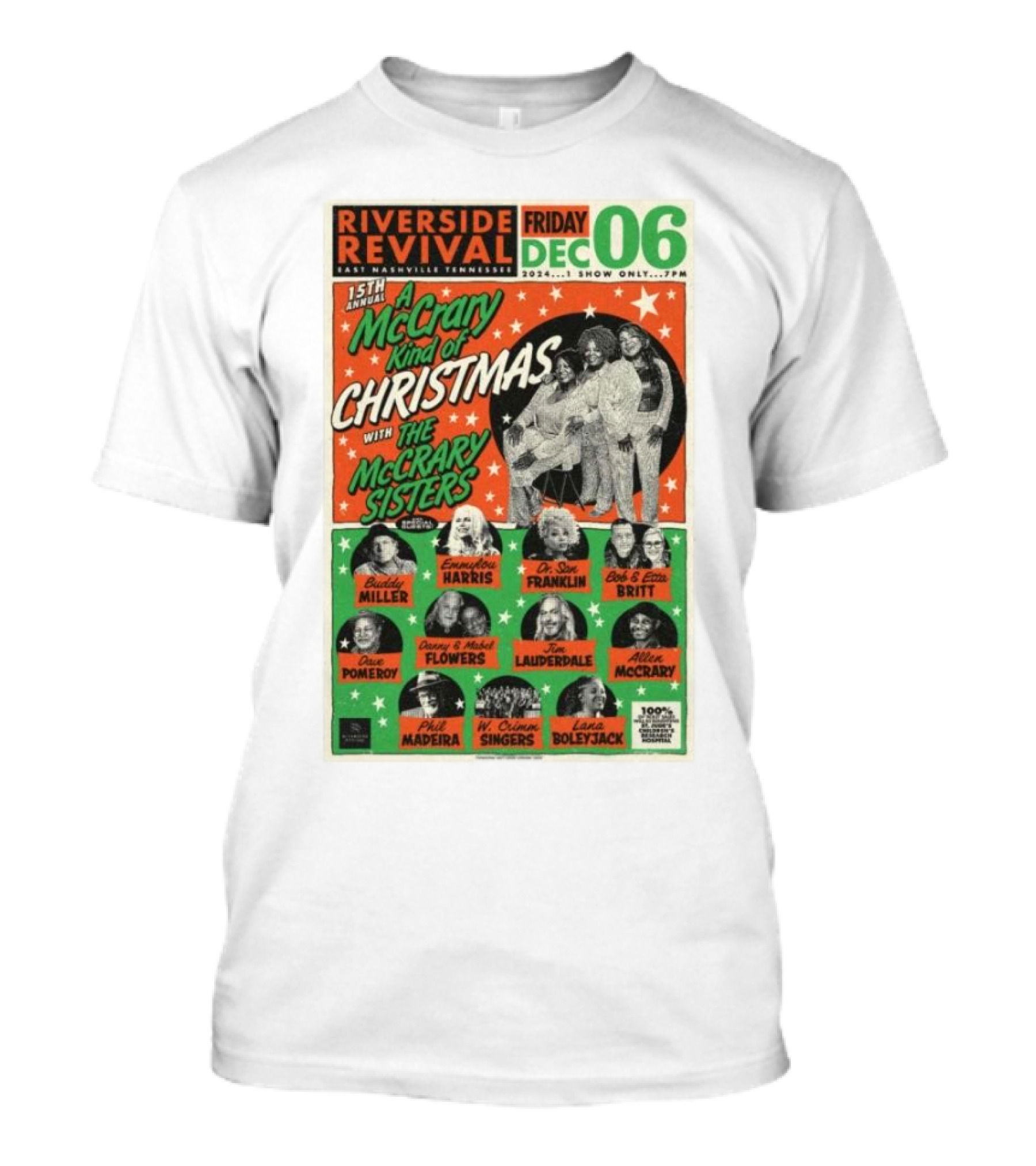 Riverside Revival A McCrary Kind Of Christmas With The McCrary Sisters Nashville TN December 6 T-Shirt