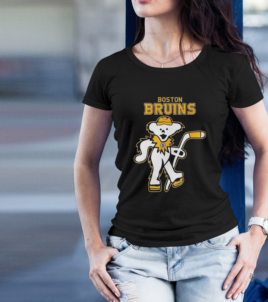 Boston Bruins Grateful Dead Dancing Bear T-Shirt