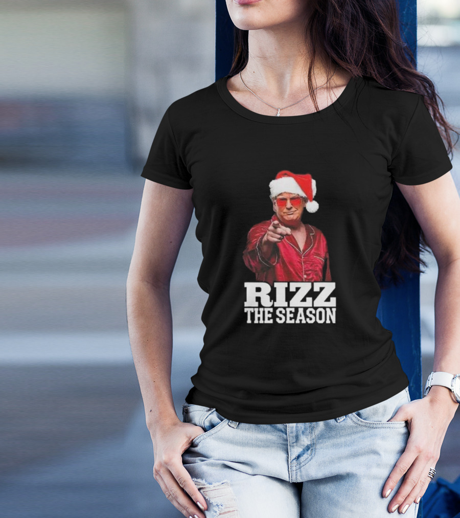 Rizz The Season Santa Christmas Pajama T-Shirt