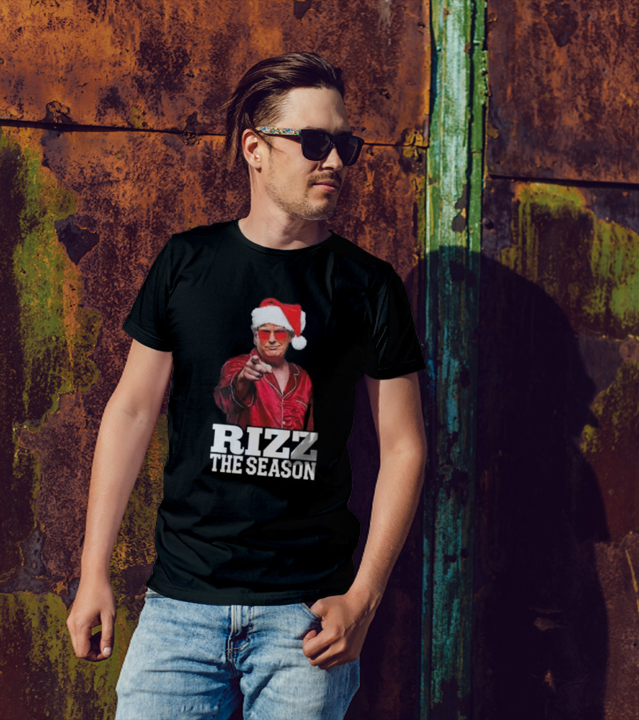 Rizz The Season Santa Christmas Pajama T-Shirt