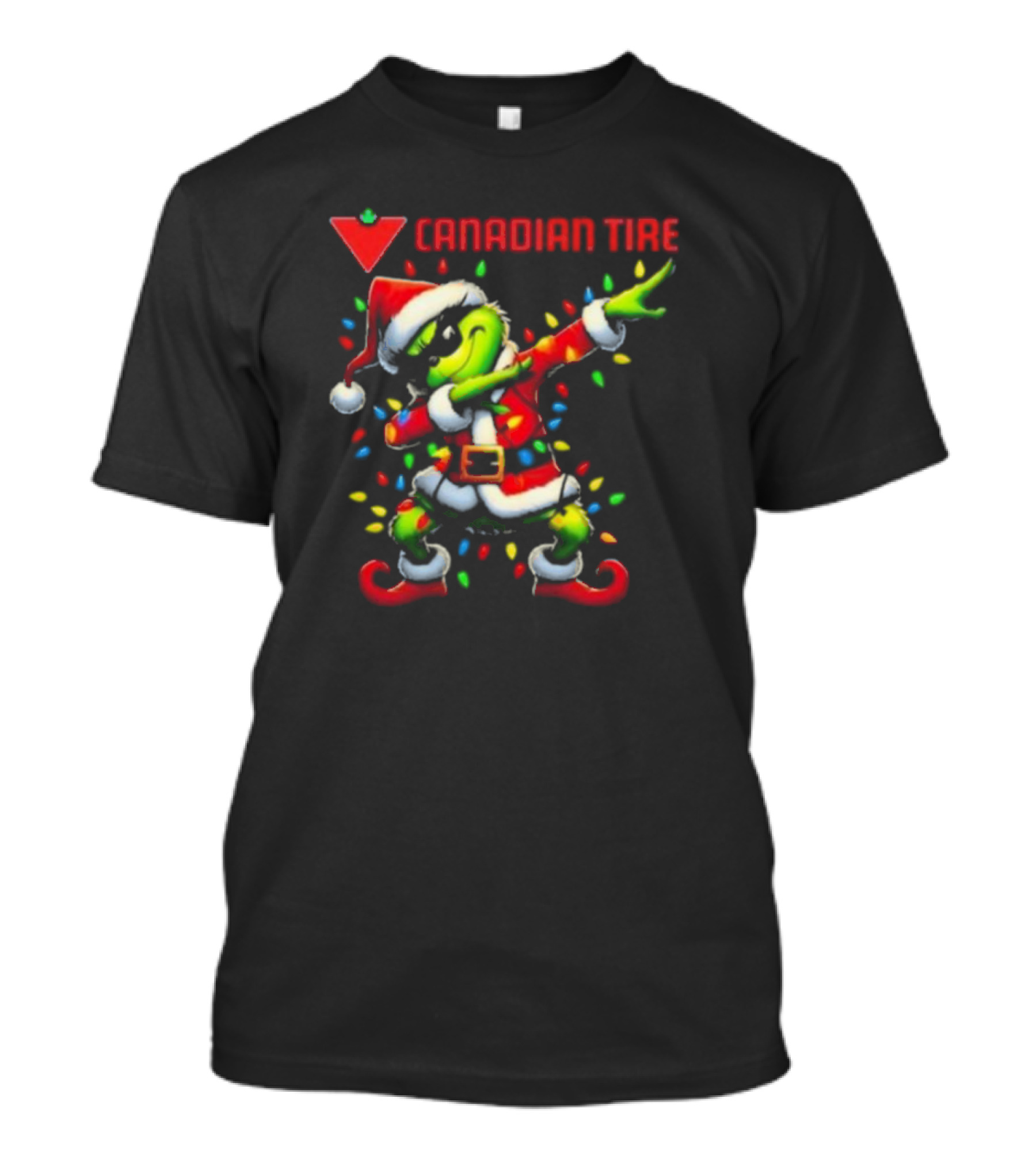 Canadian Tire Santa Grinch Dabbing Merry Christmas T-Shirt