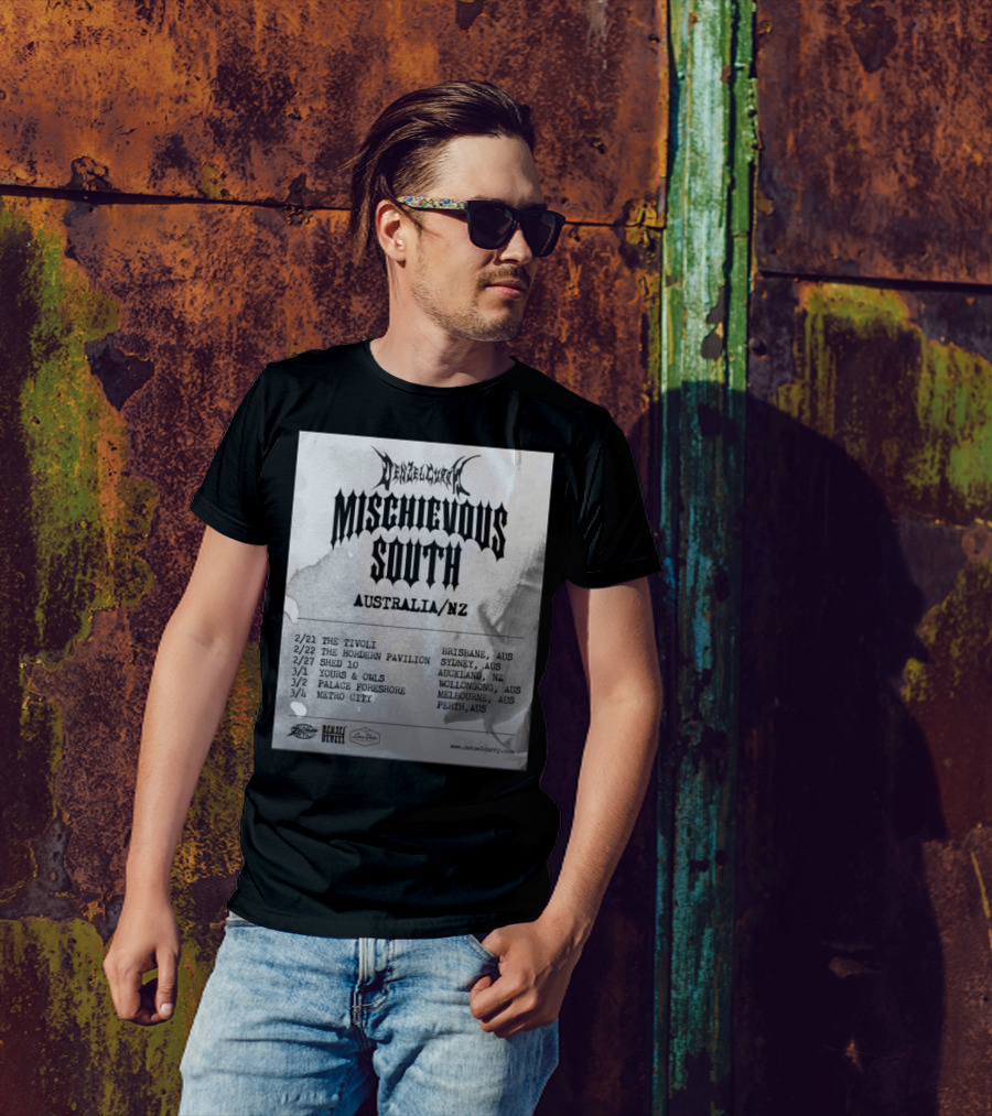 Denzel Curry Mischievous South Australia NZ Tour 2025 Australia New Zealand Tour Dates T-Shirt
