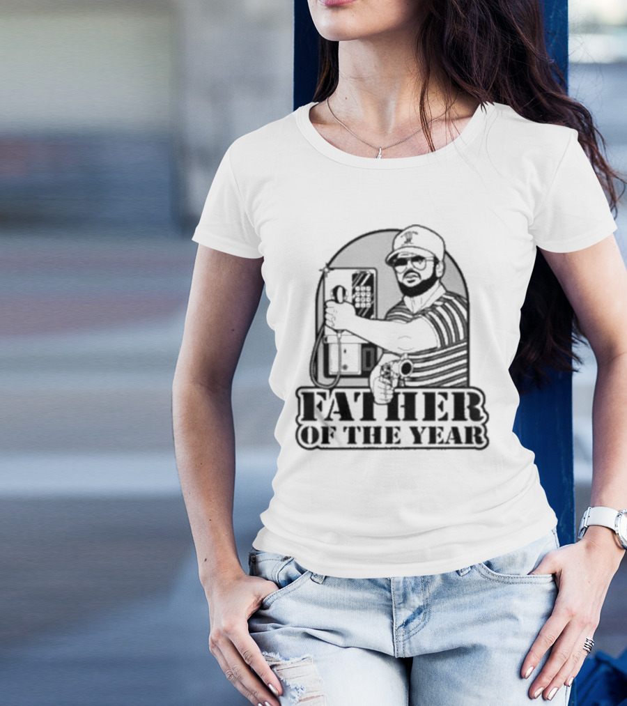 AK Guy Father Of The Year Phone Booth And Gun T-Shirt