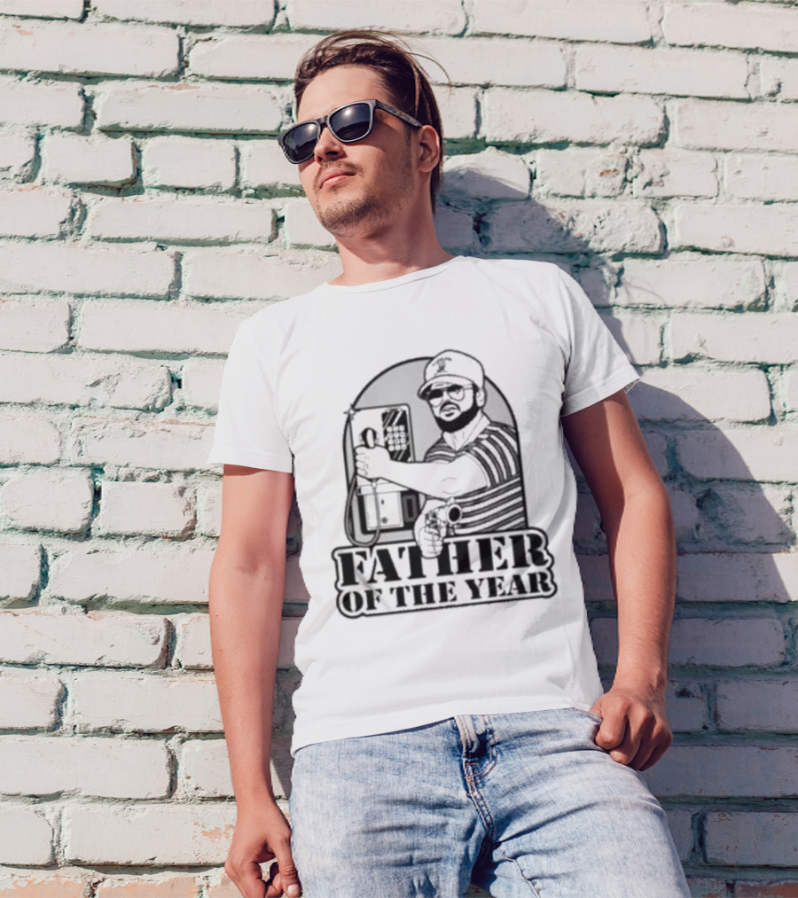 AK Guy Father Of The Year Phone Booth And Gun T-Shirt