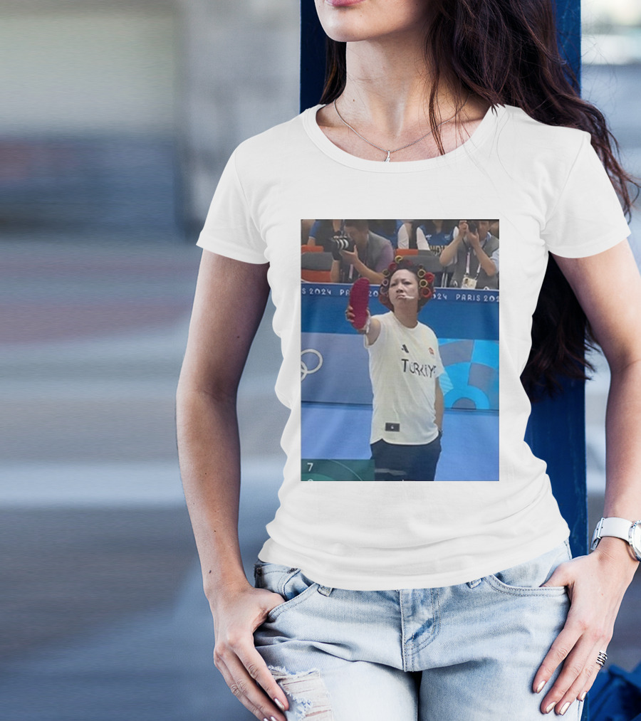 Yusuf Dikec Turkey 2024 Kung Fu Hustle Landlady Olympics Performance T-Shirt