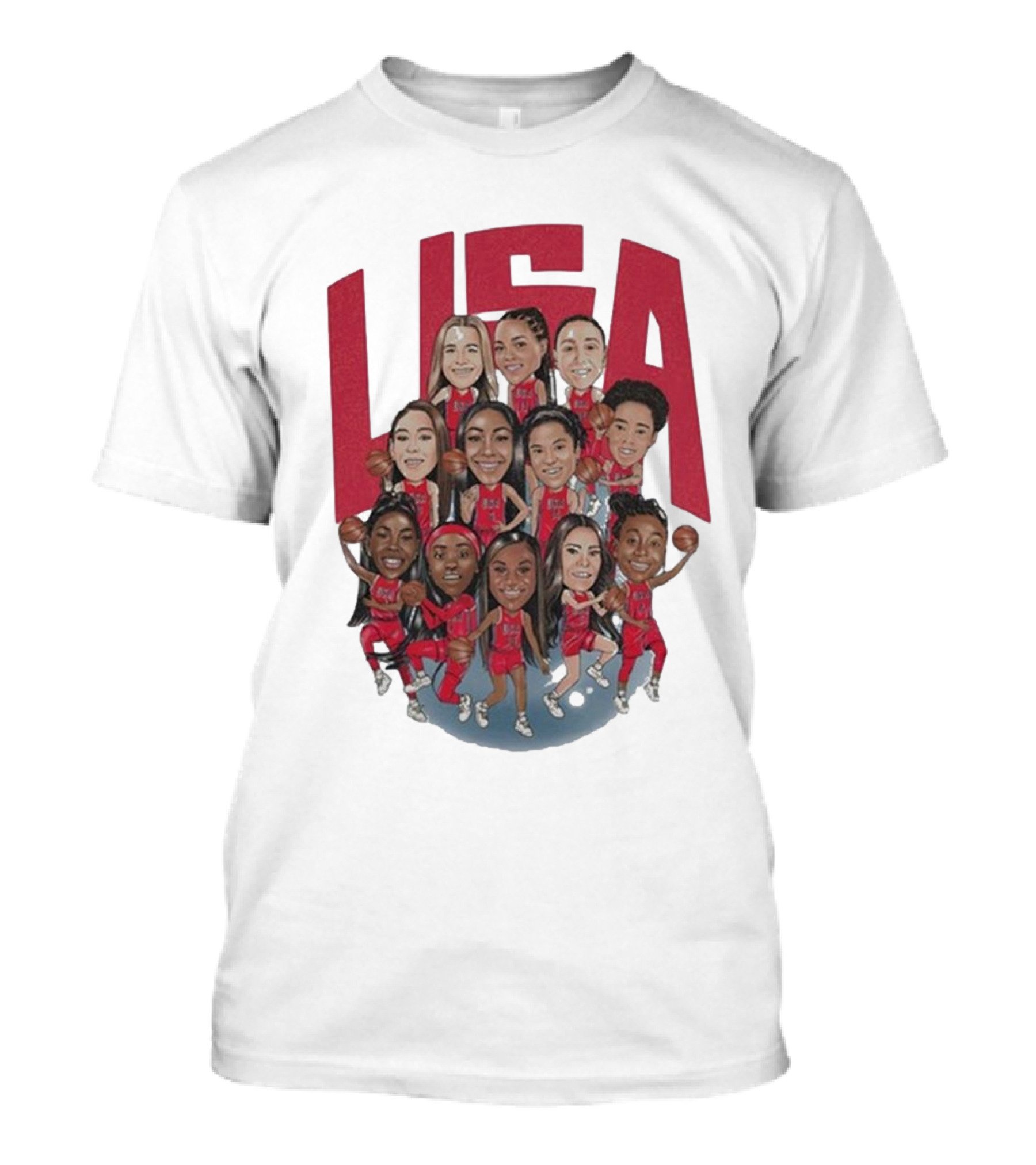 Playa Society 2024 USA Basketball Team T-Shirt