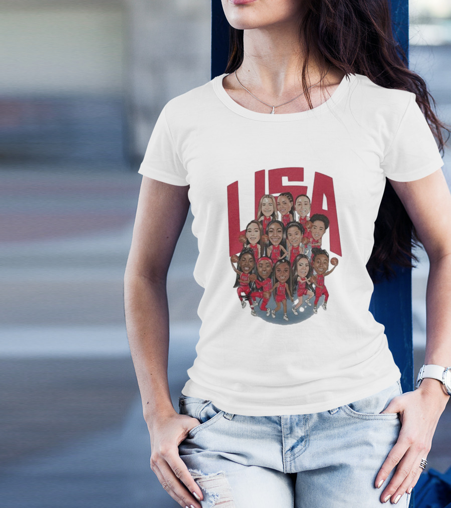 Playa Society 2024 USA Basketball Team T-Shirt