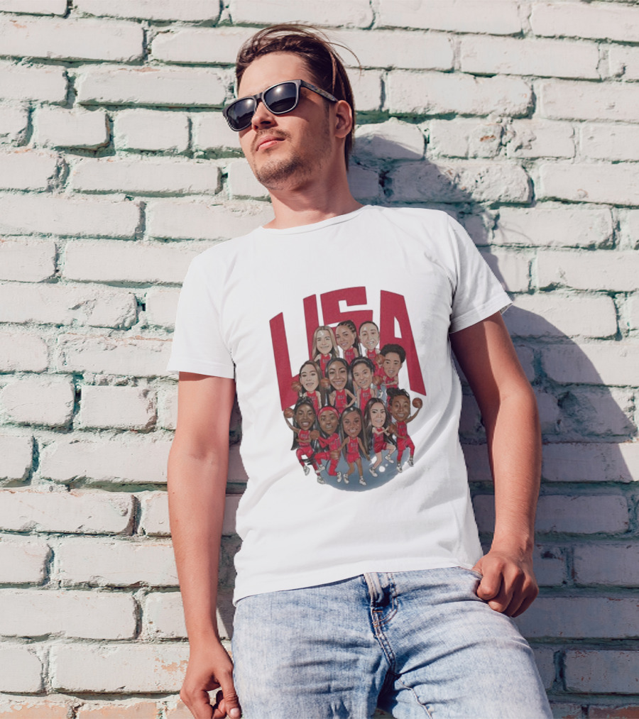 Playa Society 2024 USA Basketball Team T-Shirt