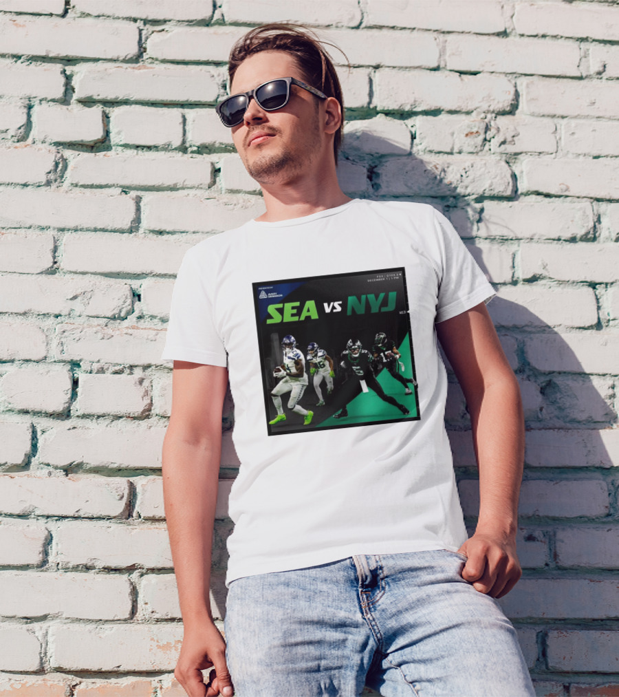 Seattle Seahawks Vs New York Jets Week 13 FOX December 1 2024 NFL Matchup Promo T-Shirt