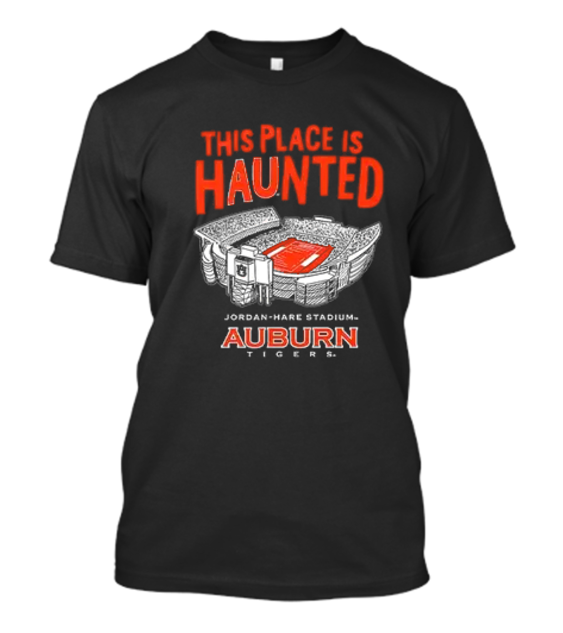 This Place Is Haunted Jordan Hare Stadium Auburn Tigers Football Game Day Spirit T-Shirt