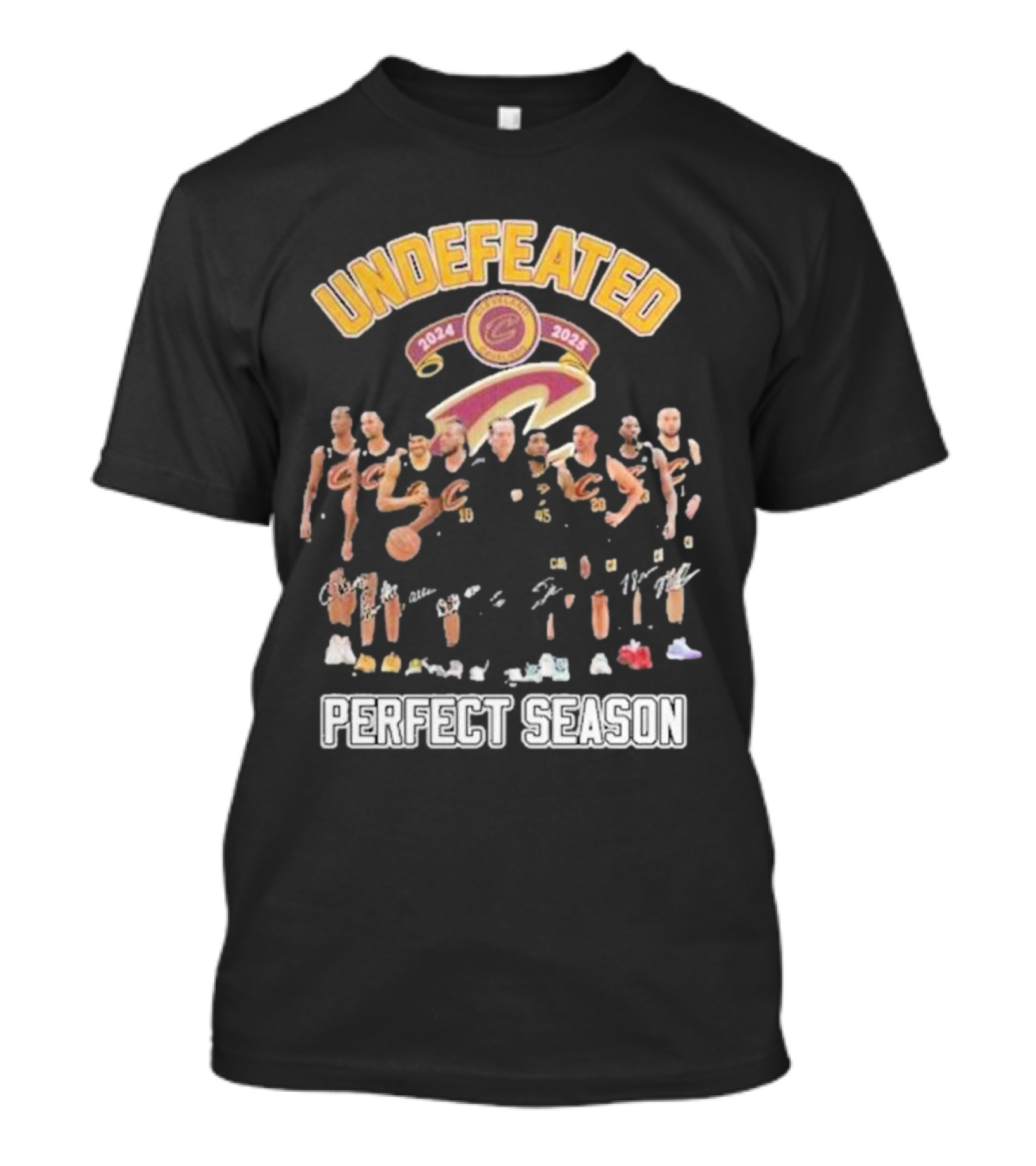 Undefeated Perfect Season 2024-2025 Cavaliers Basketball Team T-Shirt