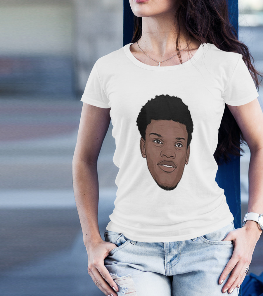 Lamar Jackson Big Head MVP Baltimore Ravens NFL T-Shirt