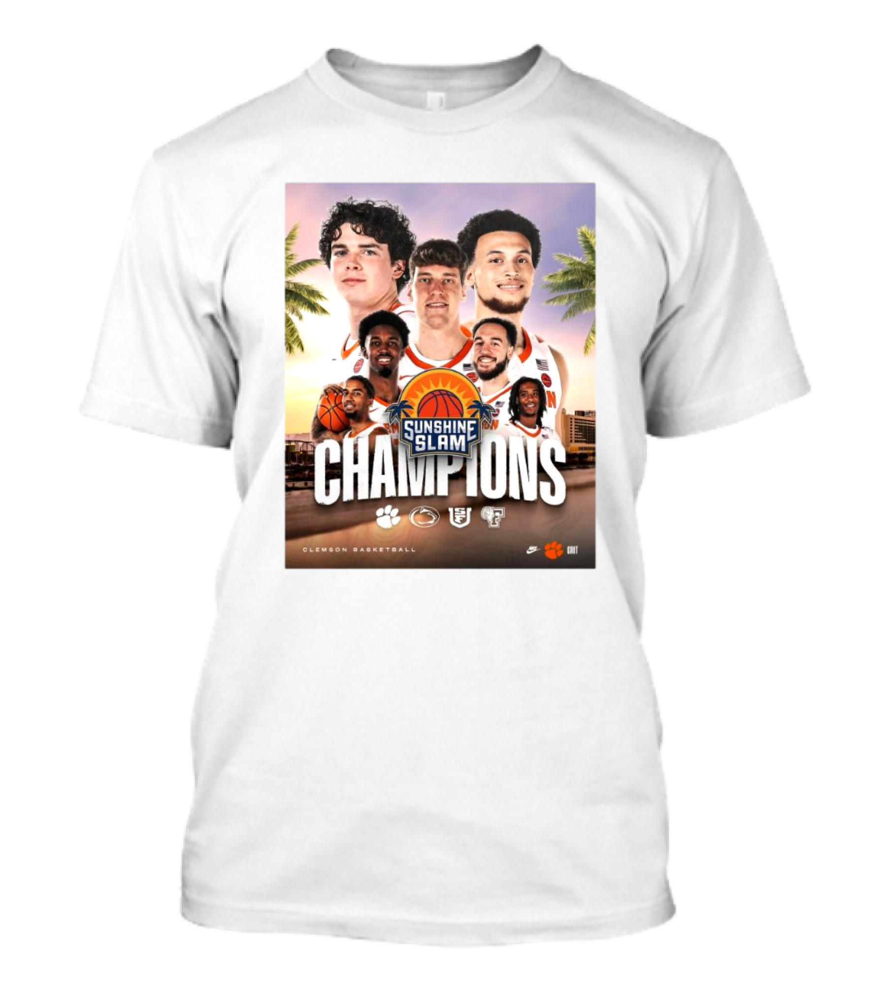 Clemson Tigers Basketball Sunshine Slam Champions T-Shirt
